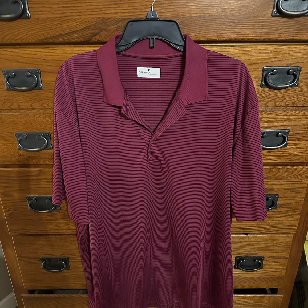 Burgundy Golf Shirt